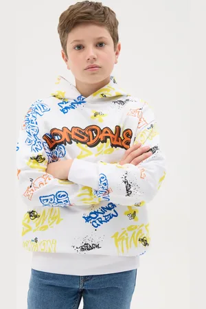 Lonsdale London Felpa In French Terry Con Cappuccio E Stampa Logo, Unisex