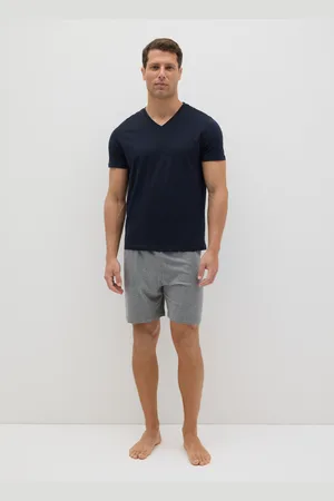OVS OVS , Pigiama Corto In Cotone Con Scollo A V, Uomo