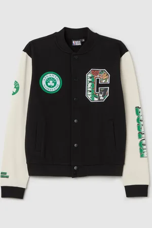 AmazonBasics Bomber Varsity Patch E Stampa Boston Celtics, Unisex