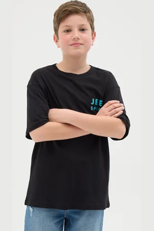 Jeep T-shirt In Cotone Con Stampa Logo E Fuoristrada, Bambino