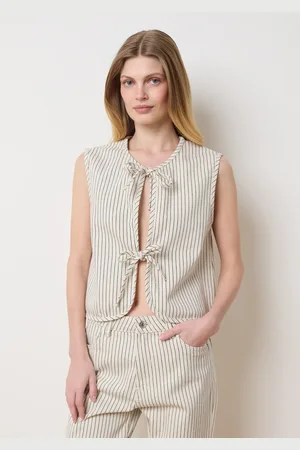 OVS Gilet Gessato In Denim, Donna