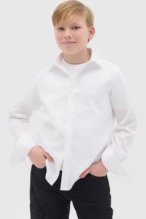 OVS Camicia In Cotone Tinta Unita, Bambino