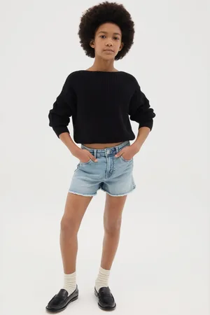 OVS Shorts Cinque Tasche Con Orlo Sfrangiato, Bambina