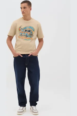 OVS OVS , T-shirt Da Uomo In Puro Cotone Regular Fit Con Stampa Vintage