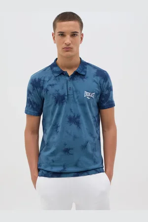 Everlast Polo Da Uomo In Puro Cotone Regular Fit Effetto Tie-dye