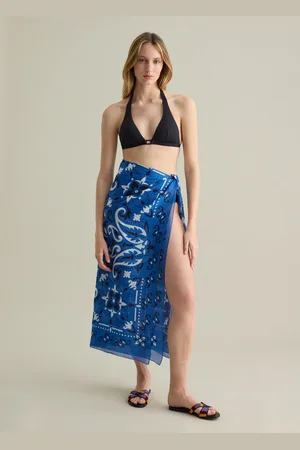 PIOMBO Pareo Da Donna In Puro Cotone Regular Fit