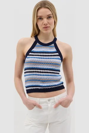 OVS OVS , Top Smanicato Da Donna In Misto Cotone Fitted