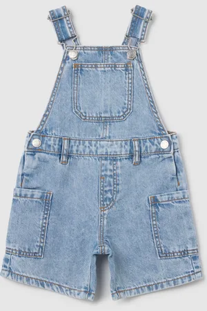 FAGOTTINO Salopette Shorts Da Bambino In Puro Cotone Regular Fit