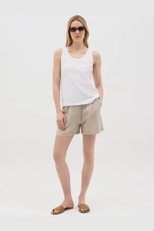 OVS OVS , Canotta Da Donna In Cotone E Lino Bianca Regular Fit