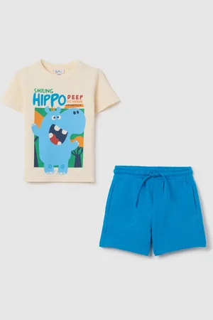 FAGOTTINO Completo Da Bambino In Puro Cotone Regular Fit Con Stampa