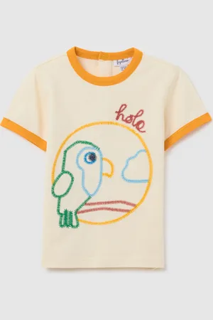FAGOTTINO T-shirt Da Bambino In Puro Cotone Regular Fit Con Stampa