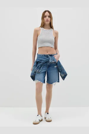 OVS Top Corto Da Donna In Cotone Elasticizzato Regular Fit