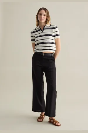 PIOMBO Pantalone Chino A Gamba Larga, Donna