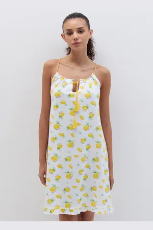 OVS OVS , Camicia Da Notte Con Stampa Limoni, Donna