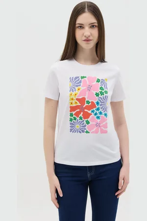 OVS OVS , T-shirt Da Donna In Puro Cotone Regular Fit