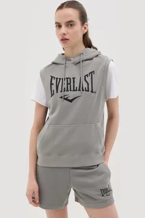 Everlast Felpa Senza Maniche Da Donna In Misto Cotone Grigia