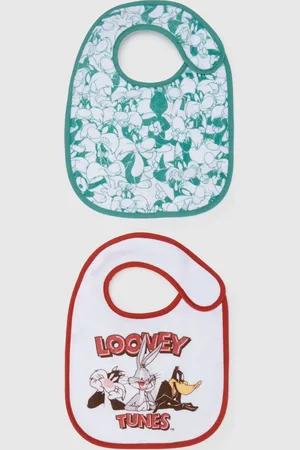 OVS Bavetta Da Neonato In Misto Cotone Con Stampe Looney Tunes