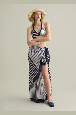 PIOMBO Pareo Da Donna In Puro Cotone Regular Fit