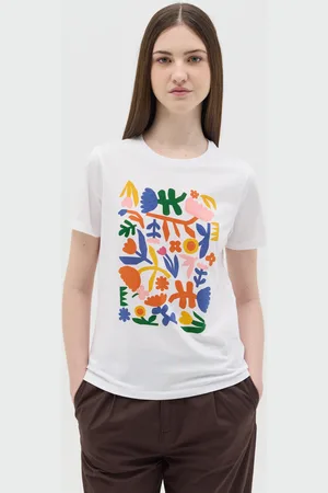 OVS OVS , T-shirt Da Donna In Puro Cotone Regular Fit