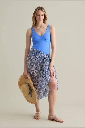 PIOMBO Pareo Da Donna In Puro Cotone Regular Fit