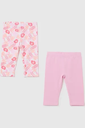 FAGOTTINO Bipack Leggings A Tre Quarti Con Stampa, Bambina