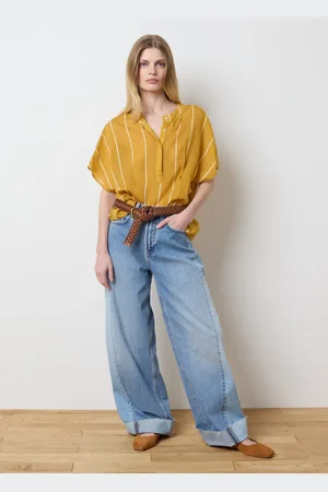 OVS Blusa A Righe Con Maniche A Kimono, Donna