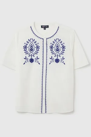 OVS Blusa Da Donna In Puro Cotone Con Maniche Corte