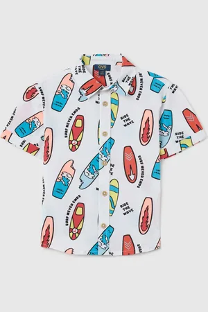OVS Camicia Oversize Da Bambino In Puro Cotone Con Stampa
