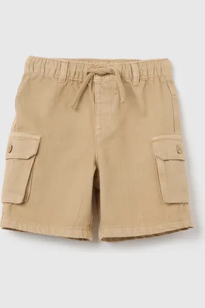 FAGOTTINO Pantaloncini Cargo Da Bambino In Puro Cotone Regular Fit Con Tasche