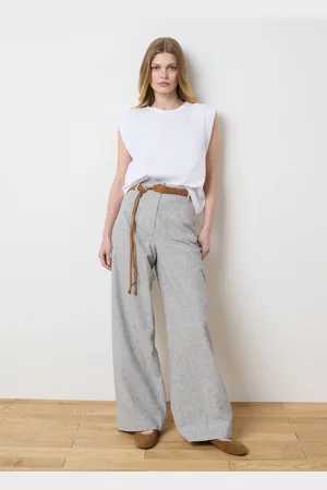 OVS Pantaloni Da Donna Wide Leg In Cotone E Lino