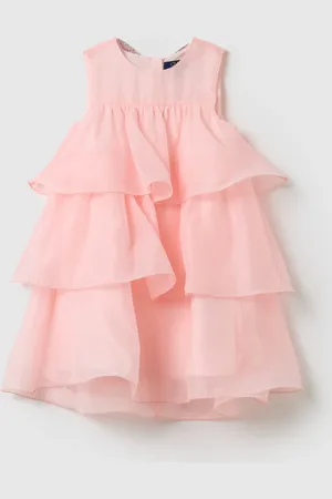 OVS Abito Da Bambina In Misto Organza Con Chiusura A Zip