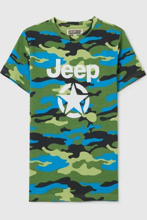 Jeep T-shirt Da Bambino In Puro Cotone Regular Fit