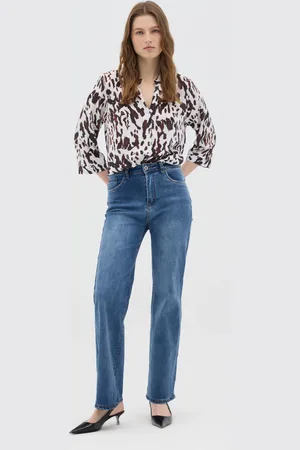 Hybrid Camicia Da Donna Regular Fit Con Fantasia Animalier