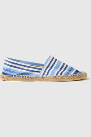 PIOMBO Espadrillas Da Donna In Cotone Con Suola Intrecciata