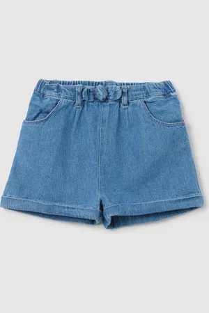 FAGOTTINO Pantaloncini Da Bambina In Puro Cotone Regular Fit Con Tasche