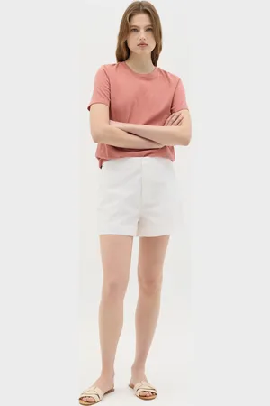 OVS OVS , Short Da Donna In Puro Cotone Regular Fit Con Tasche Laterali