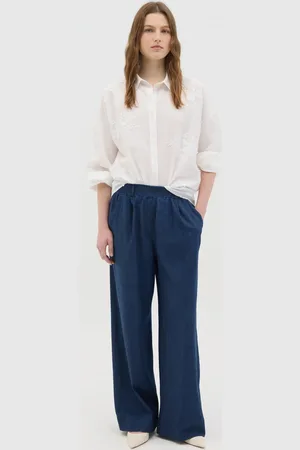 Hybrid Pantaloni Da Donna In Denim Regular Fit Con Vita Elasticizzata