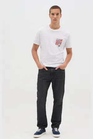 OVS OVS , T-shirt Da Uomo In Puro Cotone Bianca Regular Fit Con Stampa