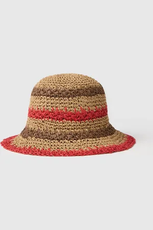 OVS OVS , Cappello Da Donna Con Strisce Marroni E Rosse