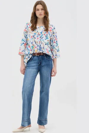 Hybrid Camicia Da Donna In Cotone Elasticizzato Regular Fit
