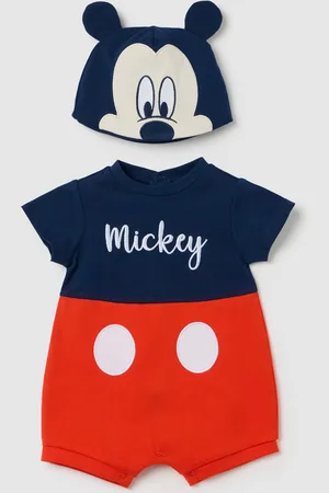 OVS Tutina Da Neonato In Puro Cotone Con Cappello Mickey Mouse
