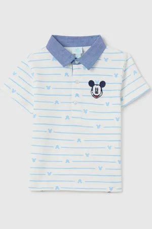 OVS Maglietta Polo Da Bambino In Cotone Elasticizzato Regular Fit Mickey Mouse