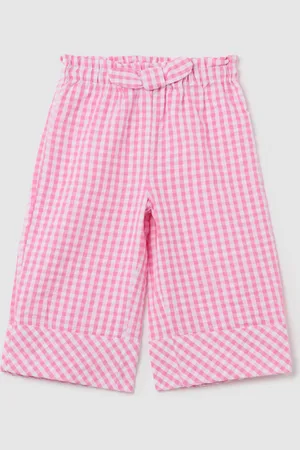 FAGOTTINO Pantaloni Palazzo Da Bambina In Puro Cotone Regular Fit