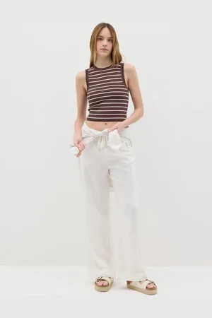 OVS Top Cropped Da Donna In Misto Viscosa Fitted