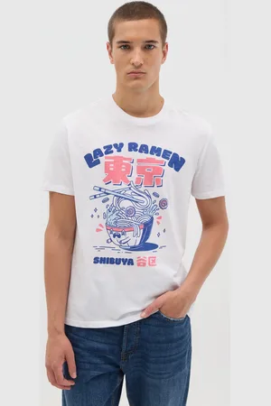 OVS OVS , T-shirt Da Uomo In Puro Cotone Bianca Regular Fit Con Stampa