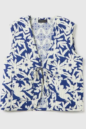 PIOMBO Gilet Da Donna In Puro Cotone Con Chiusura A Zip