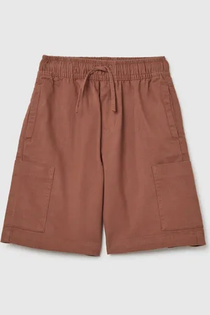 OVS Bermuda Da Bambino In Misto Lino Regular Fit Con Tasche Cargo