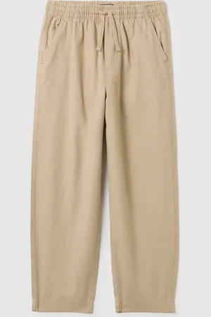 OVS Pantaloni Da Ragazzo In Lino Regular Fit Con Elastico In Vita, Bambino