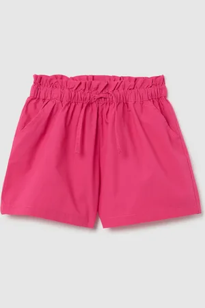 OVS Shorts Da Bambina In Puro Cotone Regular Fit Con Vita Arricciata