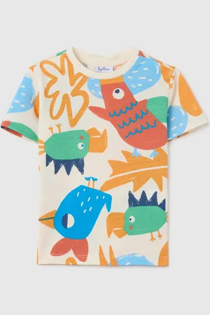 FAGOTTINO T-shirt Da Bambino In Puro Cotone Regular Fit Con Stampa